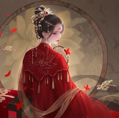 头像带字女生古风