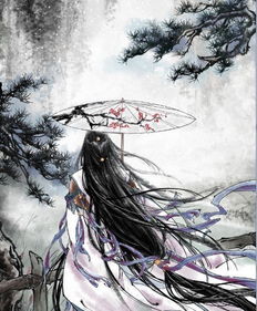  求图古代女孩背影长发飘飘唯美背景不限古代衣服