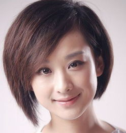  胖脸剪什么发型好看女生胖脸短发发型图片