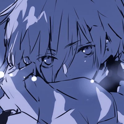  温柔动漫蓝色系头像,干净清爽可爱蓝色系头像