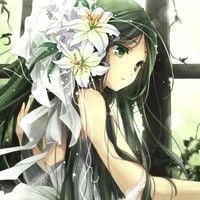 动漫女生伤感头像淋雨