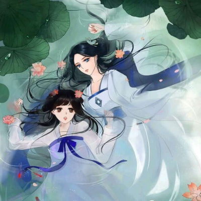  咸蛋女孩古风男女漫画头像