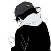 男生头像冷酷帅气侧脸微
