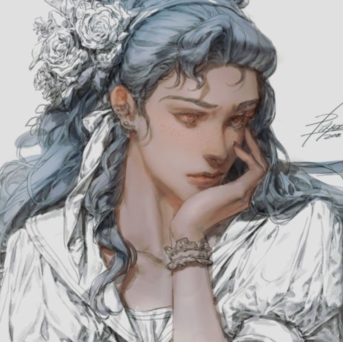  韩国插画师pilyeon笔下的少年骚气满满,不由得让人怀疑这是男还是女