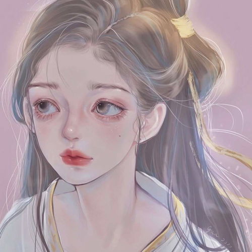  手绘头像仙气高清女头