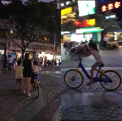  共享单车现状成为孩子新坐骑,与机动车并行乱乱乱