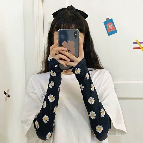  泫雅风冰袖防晒女学生韩版夏季防晒防紫外线袖套百搭护臂防晒手套