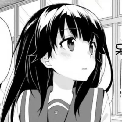  想成为你的例外和最爱动漫黑白漫画女生头像