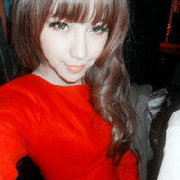  非主流女生红色调头像