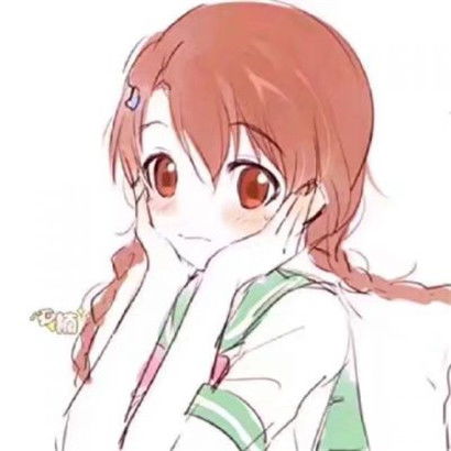  二次元呆萌卡通头像,全部是手绘系的女孩子