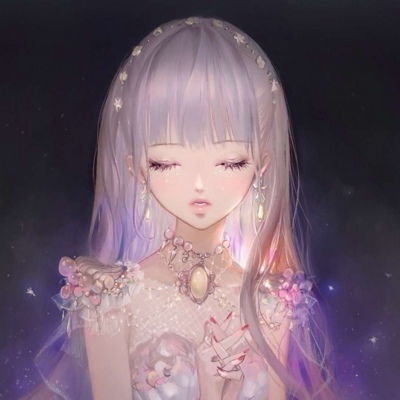 唐崎夜雨二次元手绘唯美插画自卡通动漫头像我要个性网
