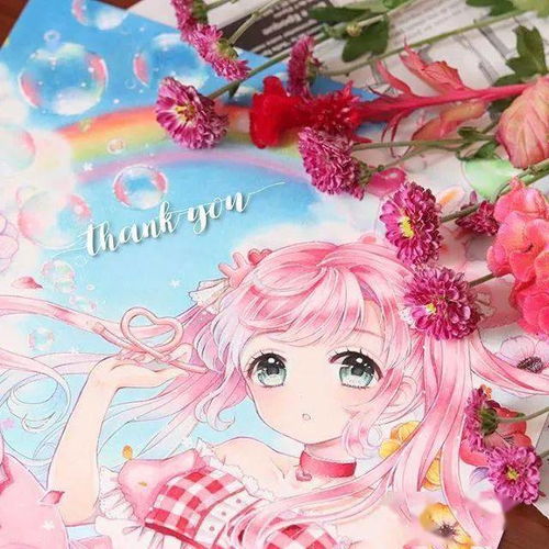  炒鸡可爱仙气的动漫人物女生马克笔插画线稿