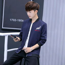  2019年新款男士外套春秋装休闲夹克潮牌韩版潮流学生衣服jjj