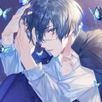  男生头像蓝色蓝色系帅气动漫男生头像