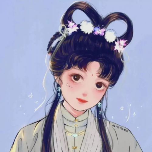  嫦娥仙子动漫女头古风仙气
