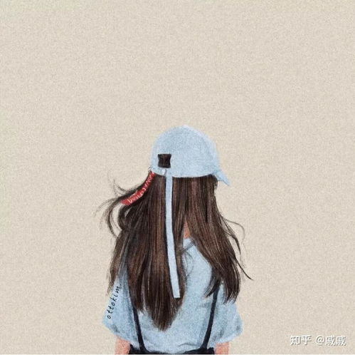 qq头像女生背影手绘