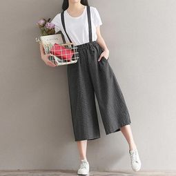  文艺背带裤,样式很好看穿上还减龄,少女感十足