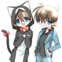 小兰新一情侣头像情侣