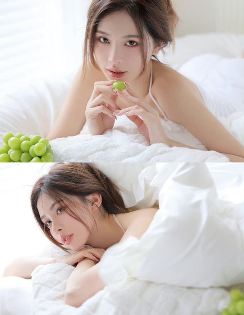  美女诱惑趴床上性感写真全身照片,太撩人