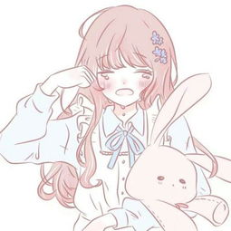  手绘可爱动漫女生头像粉色系少女心