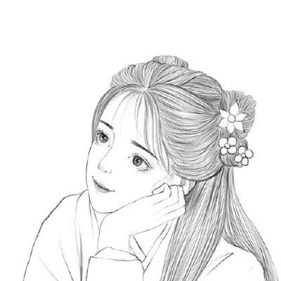  古风漫画头像女妖艳冷酷少女古风动漫头像