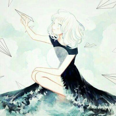  qq头像卡通女生二次元2019最新人生苦短而应及时行乐