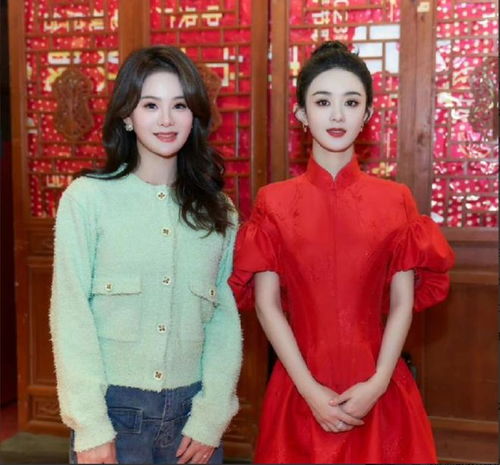  赵丽颖旁边女生是谁看上去比赵丽颖还美,似曾相识却叫不出名字
