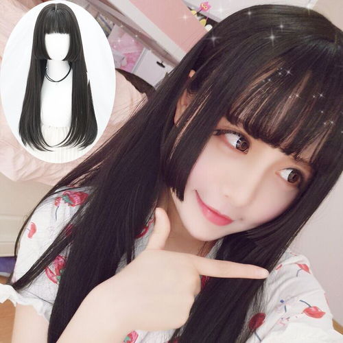  公主切水母姬发式假发男女长发二次元cos日系姫lolita假毛