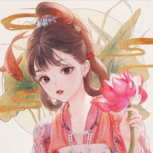  唯美古风漫画女生头像