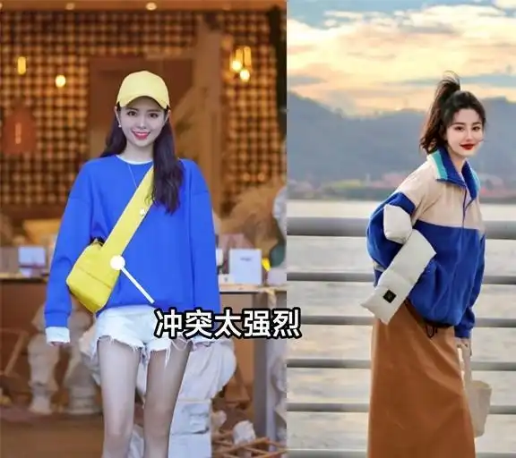  有品位的女人都放弃驼色了,今年大火的克莱因蓝,显白更高级