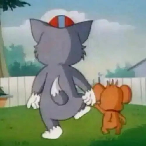 情侣头像二人专用猫和老