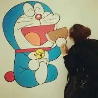  蓝胖子情侣图片