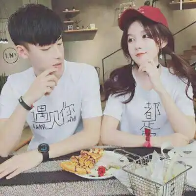  2018好看的情侣头像一对两张唯美甜蜜画个圈圈喜欢你