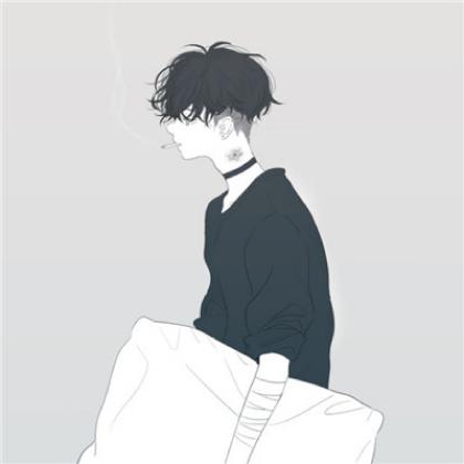  卡通男生侧脸头像图片,第一张封面的是戴口罩的