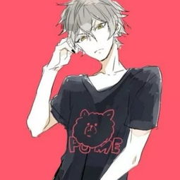  樱奈红色系动漫男生头像