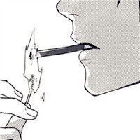  男生头像动漫冷酷帅气抽烟,适合抽烟的朋友用的