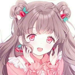粉色系女生头像动漫