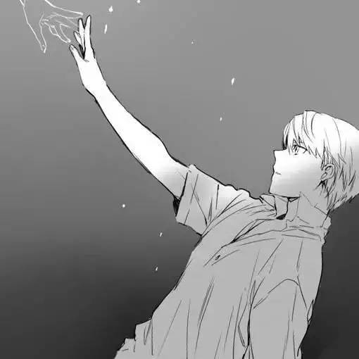  动漫男生头像井蛙不可语海