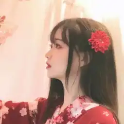 情侣头像真人版古风红衣