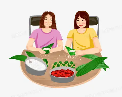  端午节母女包粽子场景人物元素png图片素材免费下载元素png25302000像素熊猫办公