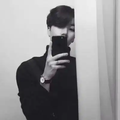 黑白头像情侣男生