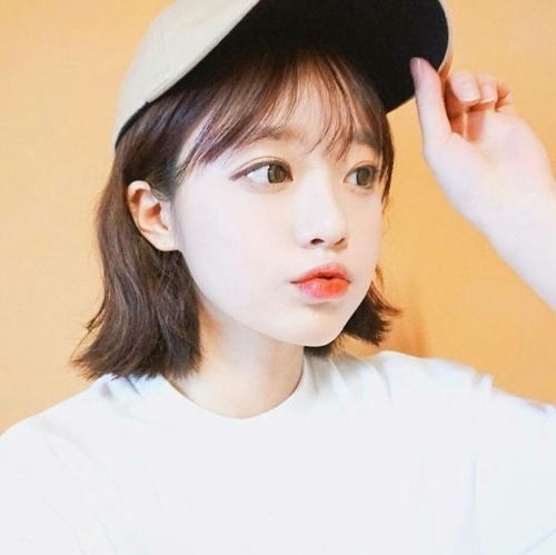  无水印短发女生头像点赞的都是小仙女