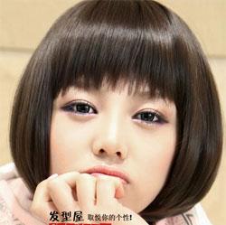  直发学生发型