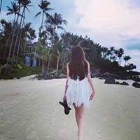 qq头像女生海边背影海边唯美背影的qq女生头像