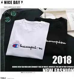  2018新款刺绣短袖t恤恶搞潮牌棉质大码情侣社会人