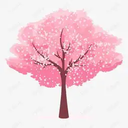  卡通手绘樱花树素材图片免费下载高清卡通手绘png千库网图片编号7374836