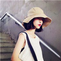  戴渔夫帽女生头像微信头像图片大全
