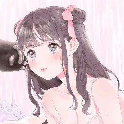  抖音女生最火卡通萌萌哒撩汉头像性感长发吊带小蛮腰吸粉无数