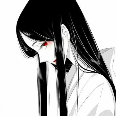  黑暗系动漫头像黑暗系列少女丧图片