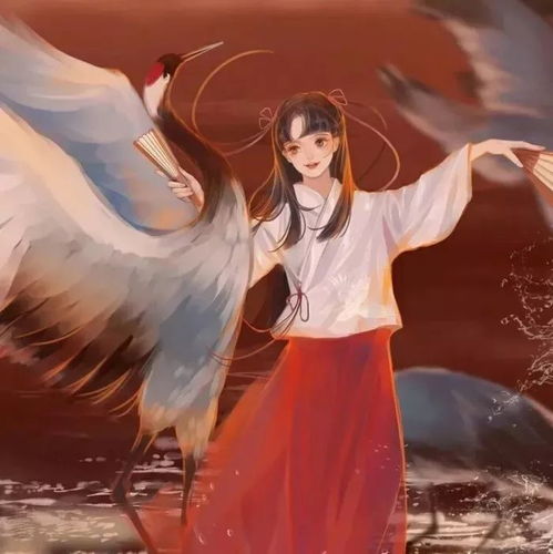 动漫头像女生古风红衣个